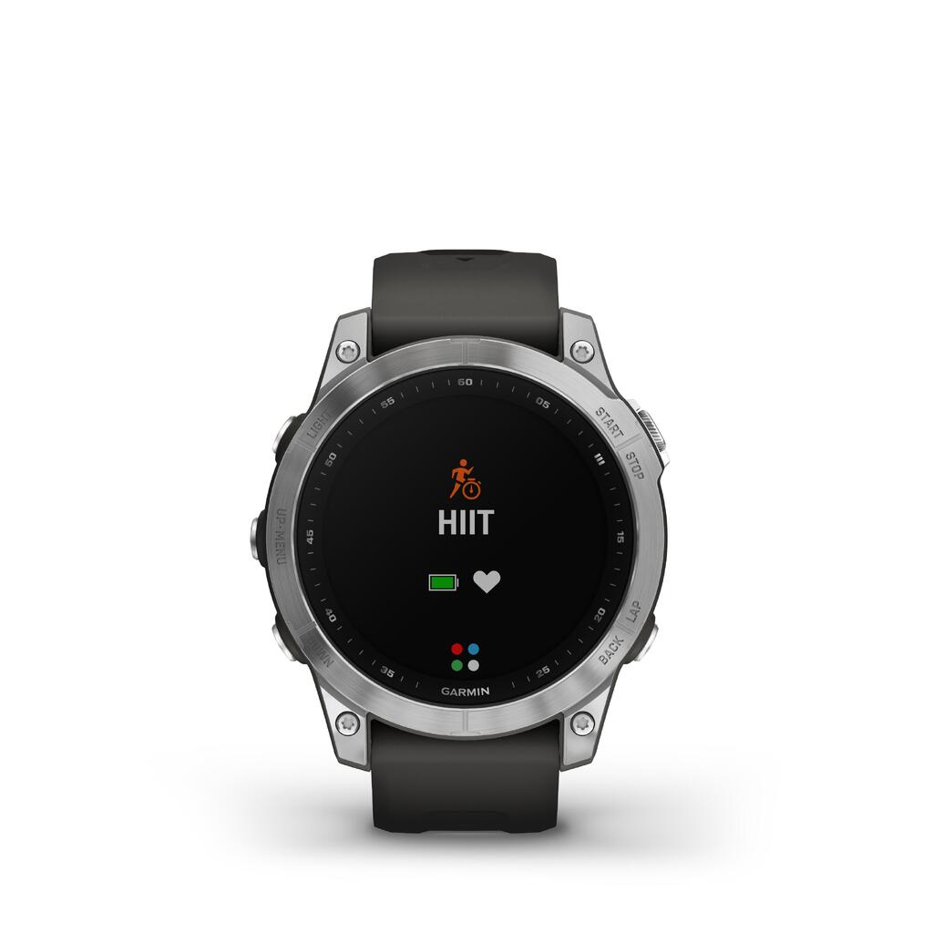 GPS-Uhr Smartwatch Garmin Fenix 7 silber/grau