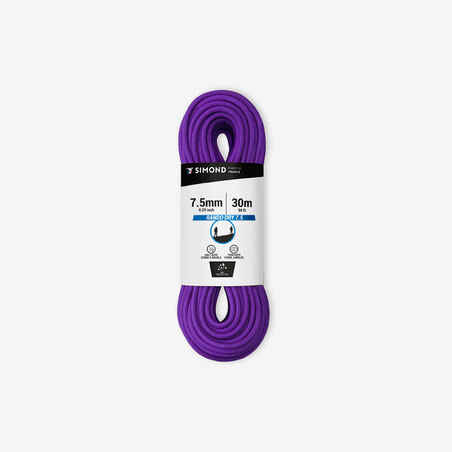 DOUBLE DRY ROPE 7.5 mm x 30m - RANDO DRY purple