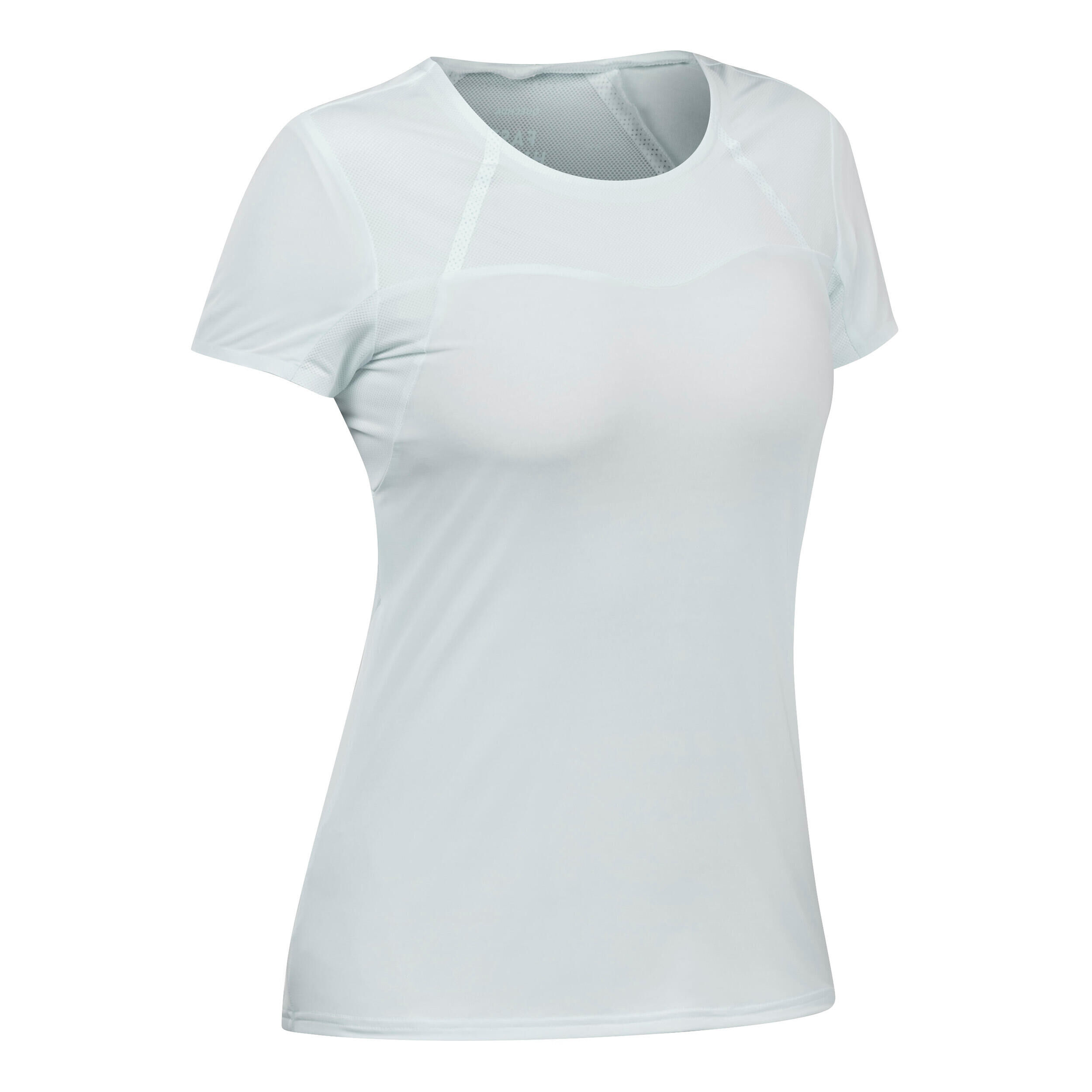 QUECHUA Women’s ultra-light fast hiking T-shirt FH 500 grey.