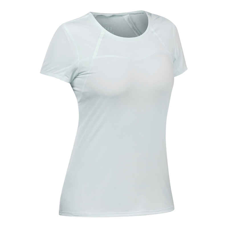 Wandershirt Kurzarm Speed Hiking FH 500 Ultraleicht Damen grau Wandershirt Kurzarm Speed Hiking FH 500 Ultraleicht Damen grau