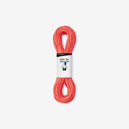 Мотузка RAPPEL для альпінізму і скелелазіння, 8,6 мм х 60 м - помаранчевий