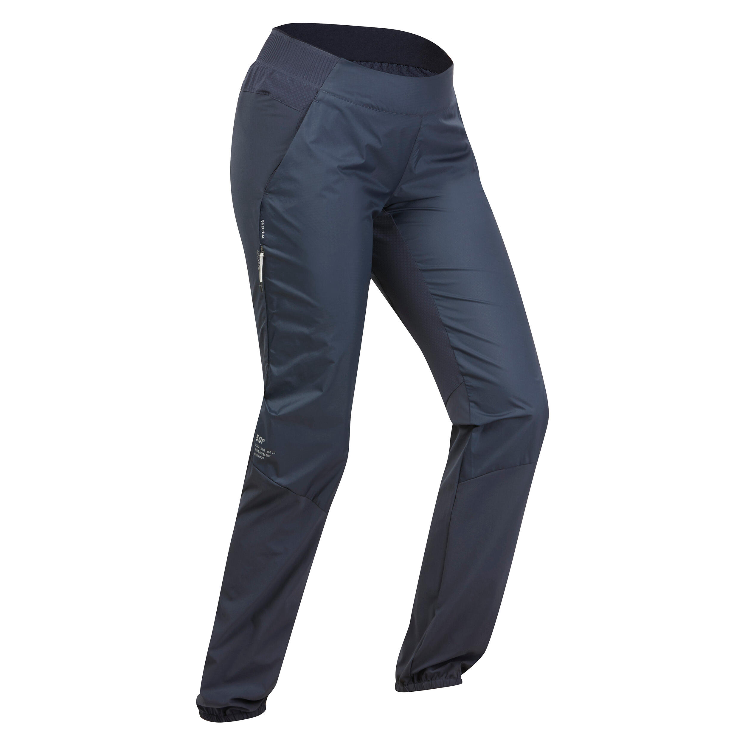 Pantalon Foarte ușor Drumeție Rapidă FH500 Albastru Damă albastru