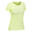 Tee shirt ultra léger de randonnée rapide FH 500 Femme jaune.