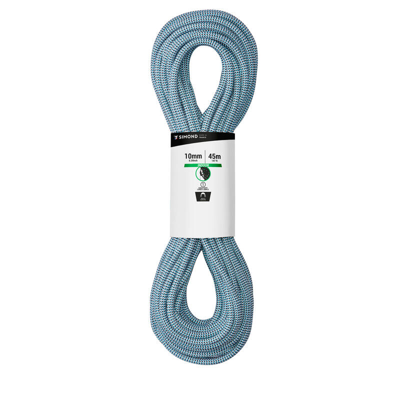 CORDE D'ESCALADE INDOOR 10MM x 45M - COULEUR BLEU