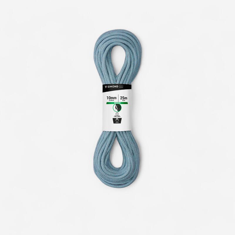 CORDE D'ESCALADE INDOOR 10MM x 25M- COULEUR BLEU