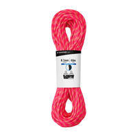Corde à double dry d'escalade et d'alpinisme 8.1 mm x 60 m - Rappel 8.1 Rose