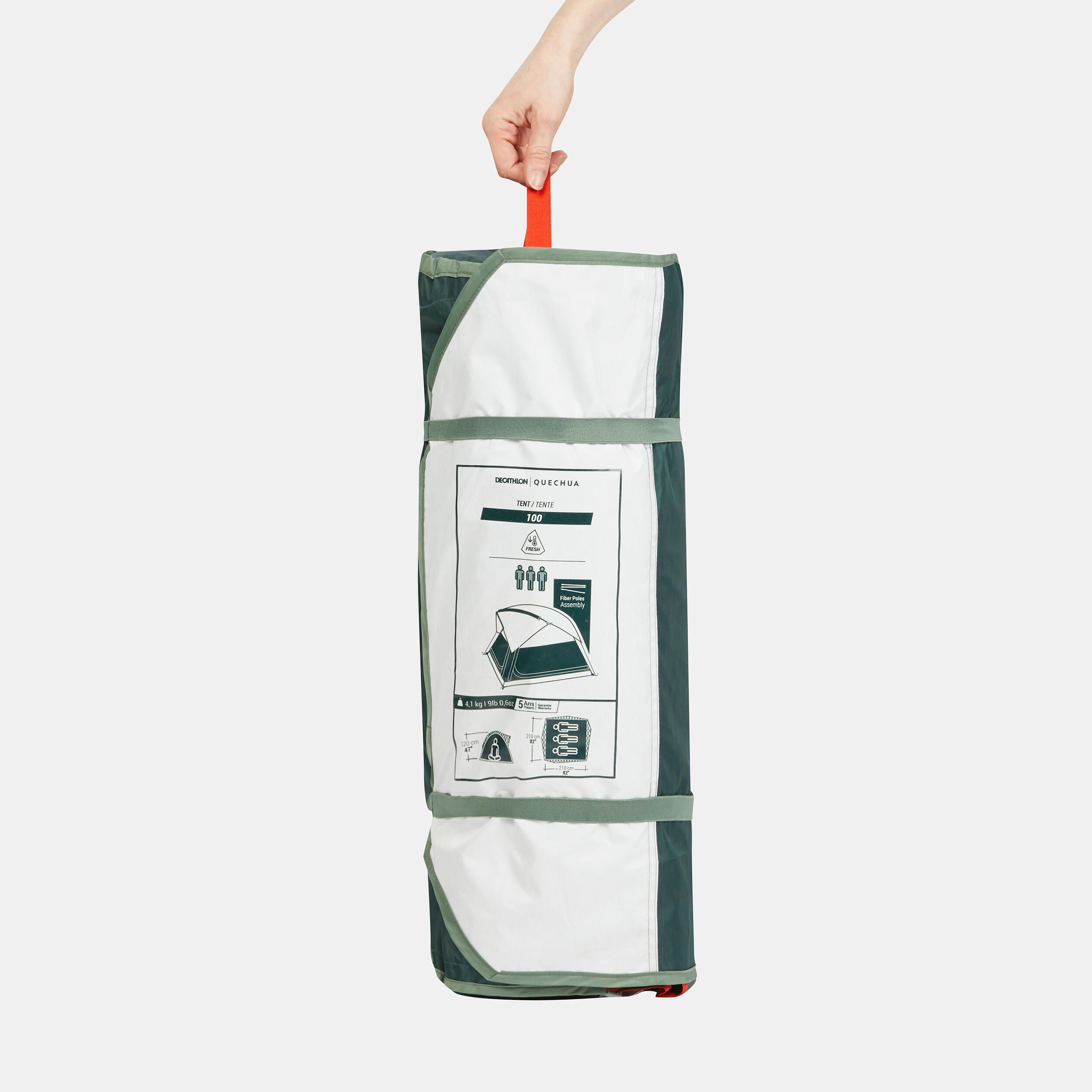 Campingzelt ultrafresh - MH100 für 3 Personen  3/23