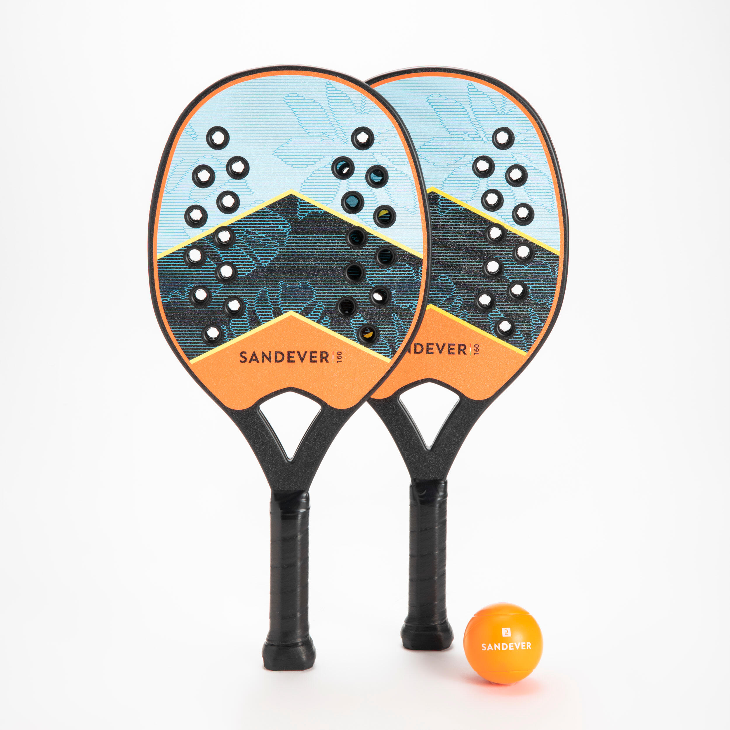 Set di racchette da beach tennis BTR 160 OV