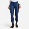 Winter-Reithose Kipwarm wasserabweisend Vollbesatz Full Grip Damen dunkeltürkis