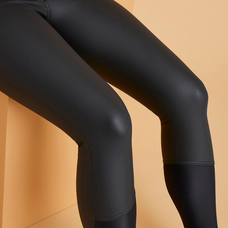 Pantalon équitation kipwarm chaud et déperlant Femme - 500 noir