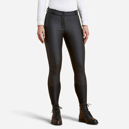 Women's Waterproof Horse Riding Jodhpurs Kipwarm 500 - Black