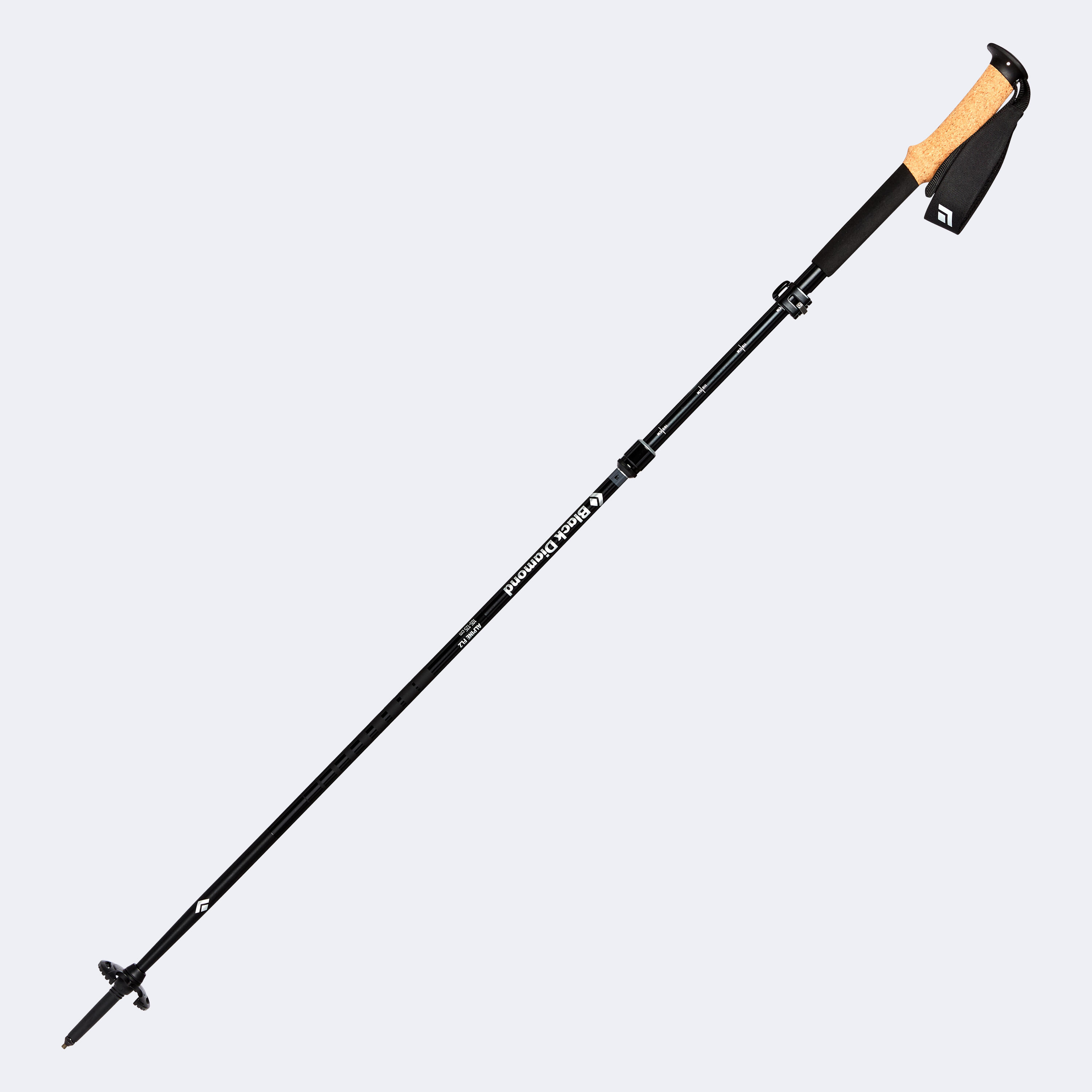 1 bâton ultra compact de trekking -Black Diamond Alpine FLZ noir 2/2