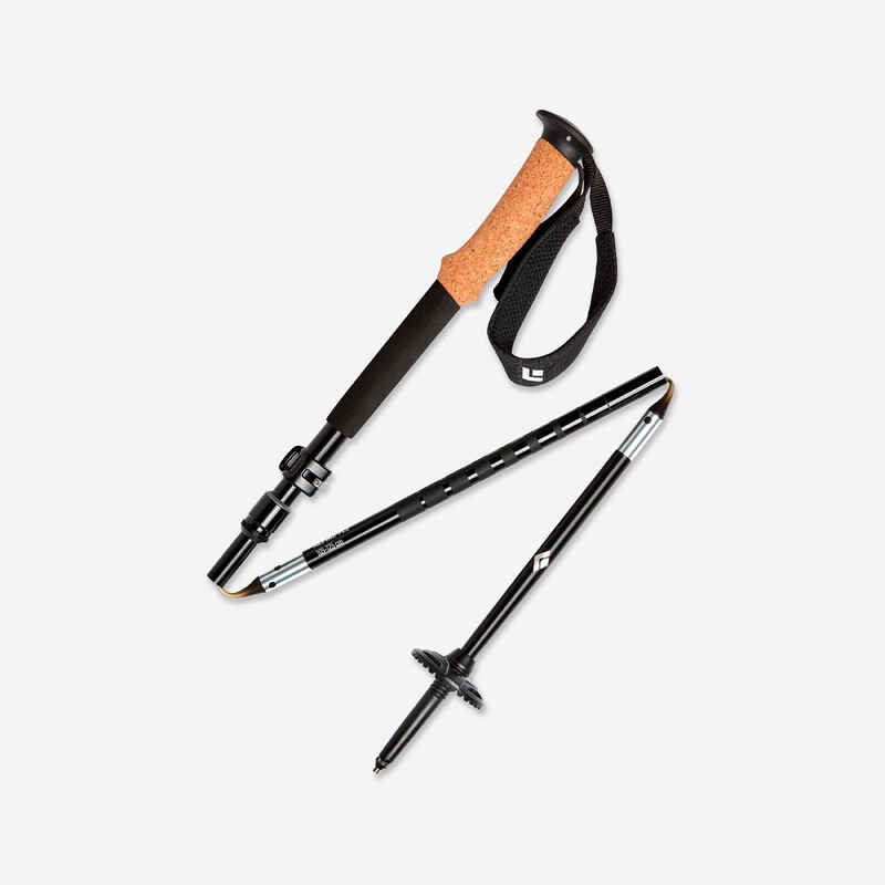 1 Trekkingstock ultrakompakt Black Diamond Alpine FLZ schwarz
