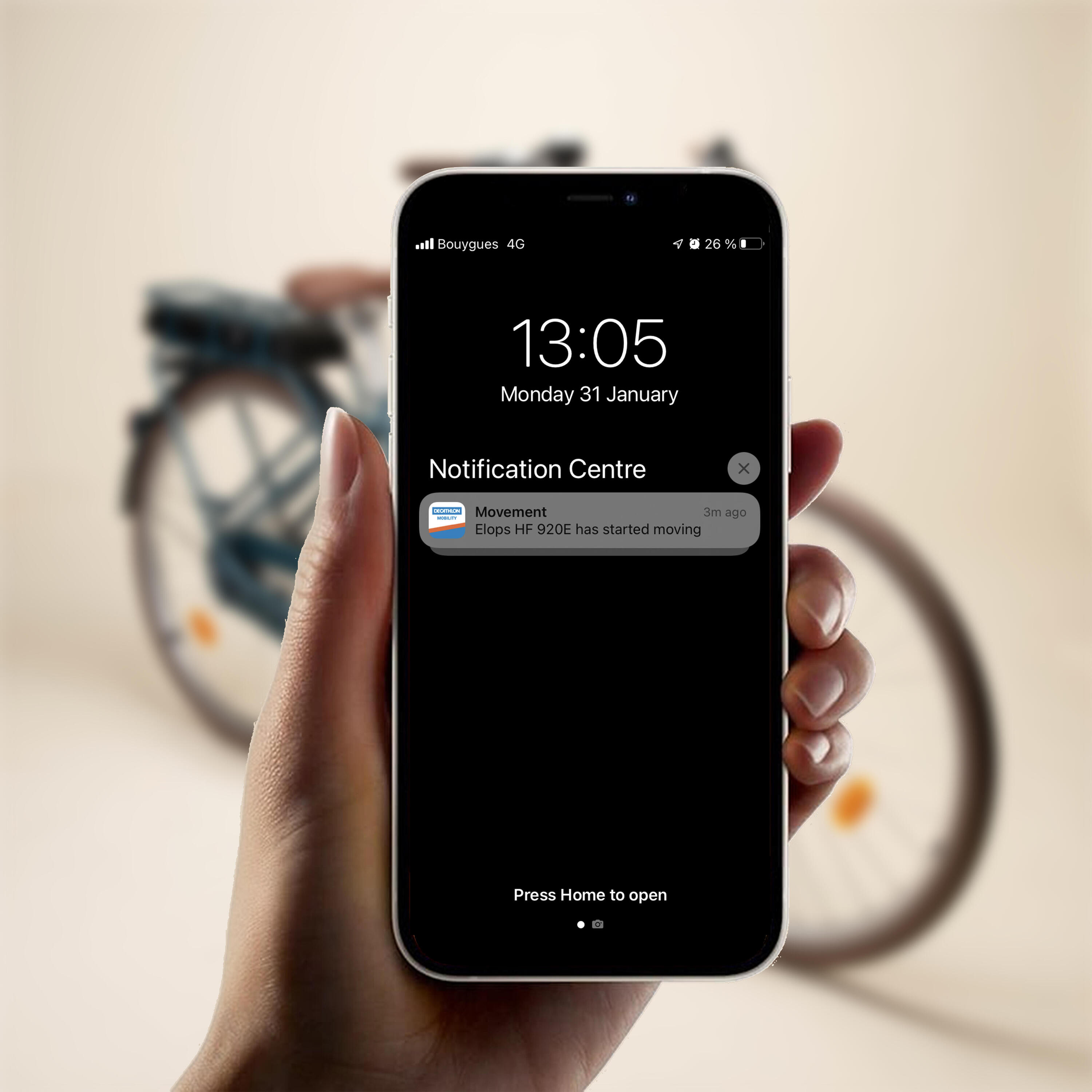 Bici città elettrica a pedalata assistita ELOPS 920E Connect telaio basso 13/56