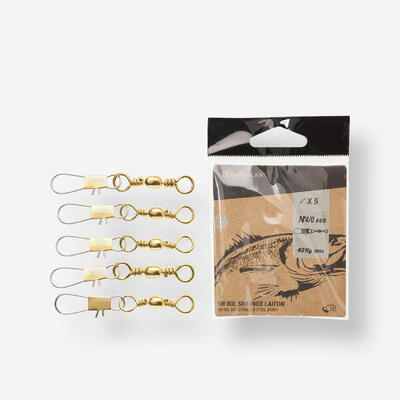 Girella moschettone pesca in mare inox x5