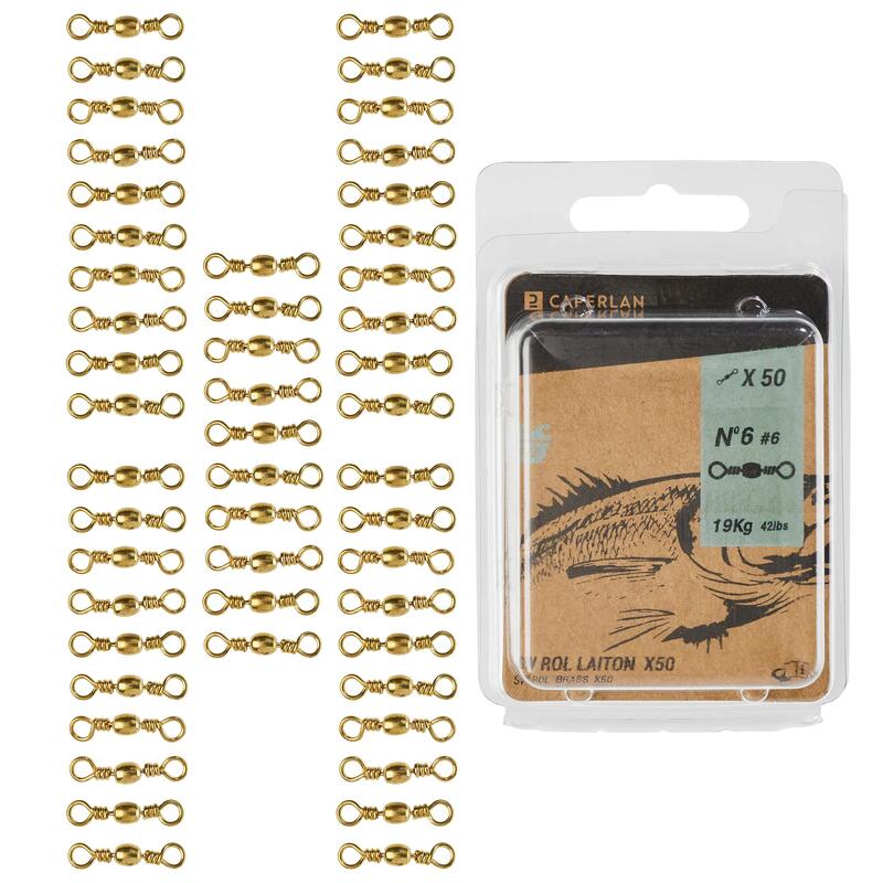 Krętliki morskie Caperlan Swivel Brass SW ROL mosiądz x50