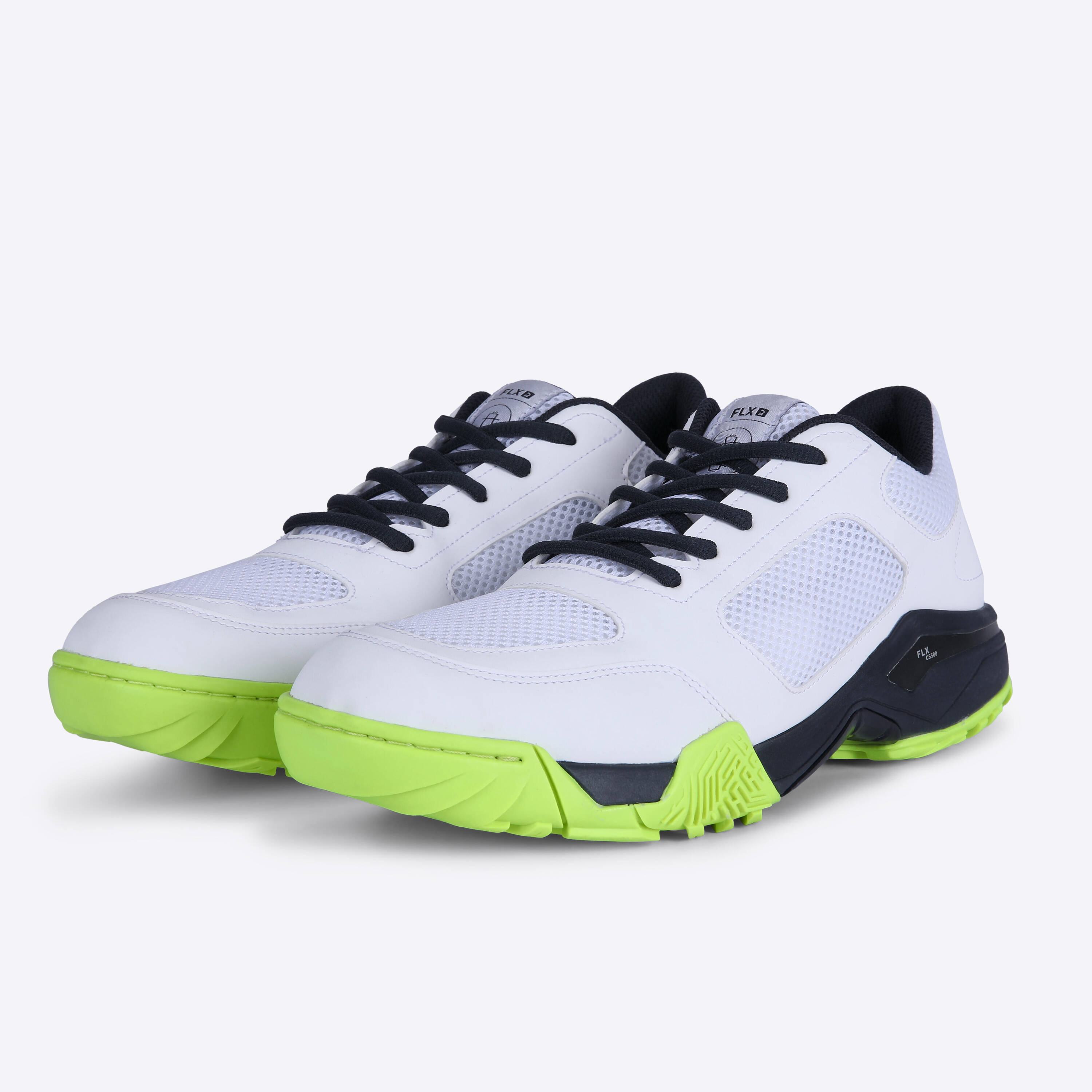 Adult Cricket Shoe CS 500 Shock Absorbing & Grippy White Lime -  3