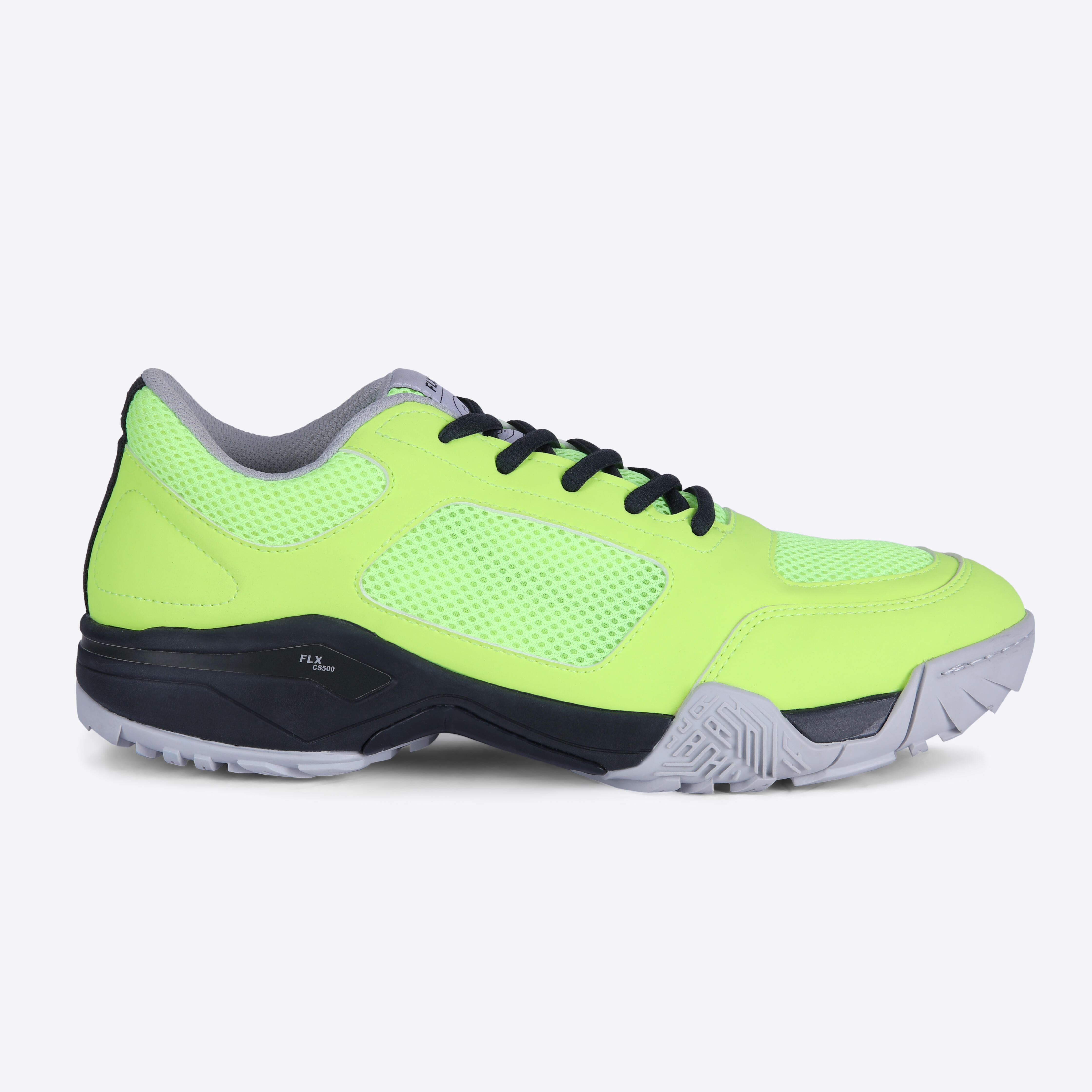 Adult Cricket Shoe CS 500 Secure Fit & Breathable Lime Grey