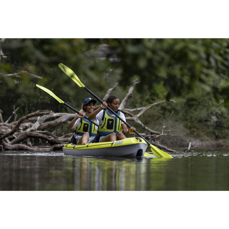 Kayak rígido de passeio 2 lugares (2 adultos + 1 criança) Borneo TAHE