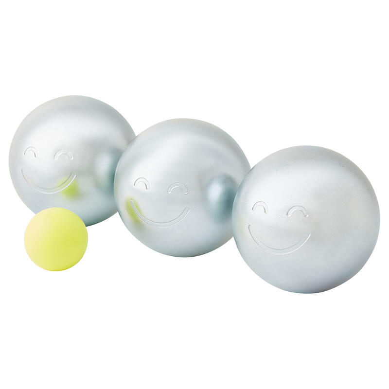 Recreatieve petanqueballen voor kinderen 500 set van 3