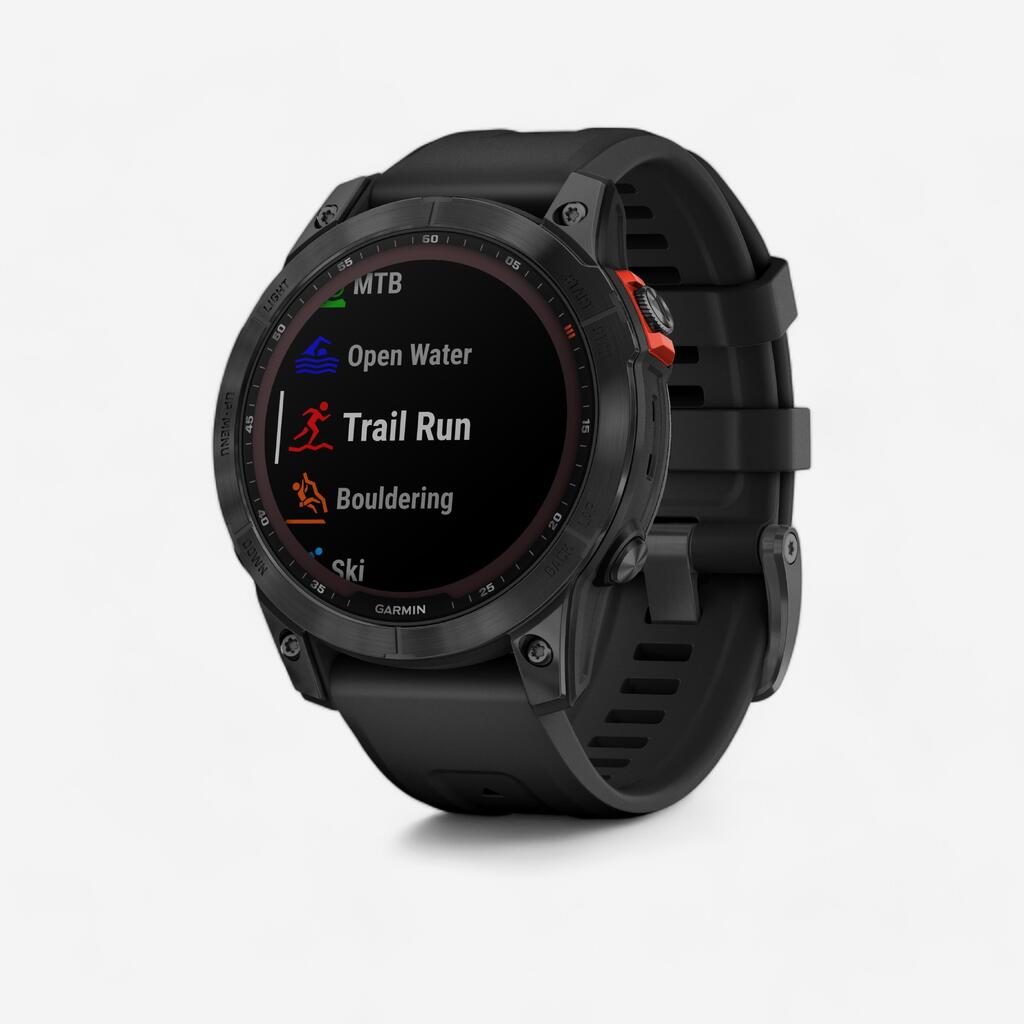 Smart hodinky s GPS Garmin Fenix 7 Solar strieborno-sivé