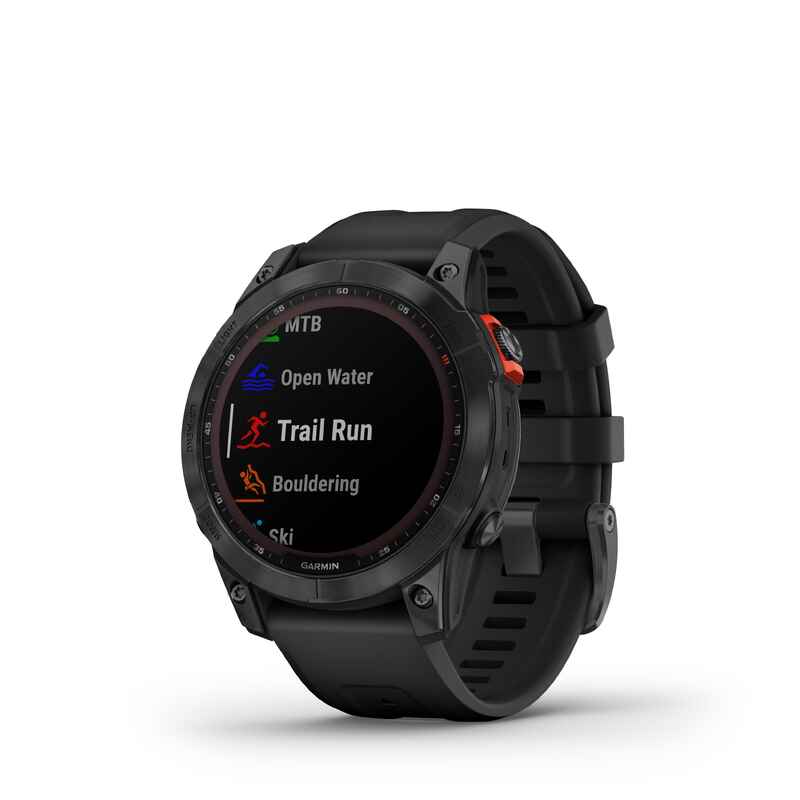 GPS-Uhr Smartwatch Garmin Fenix 7 Solar silber/grau