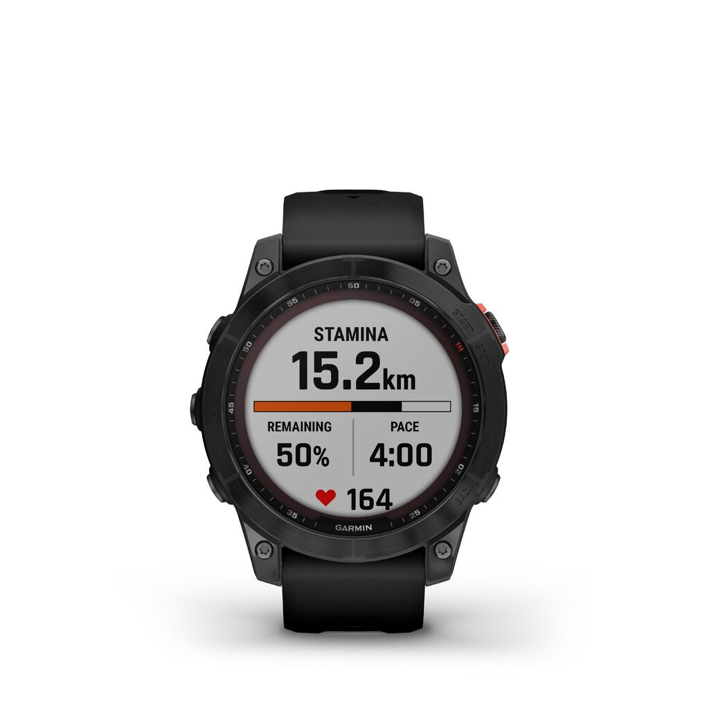 Smart hodinky s GPS Garmin Fenix 7 Solar strieborno-sivé