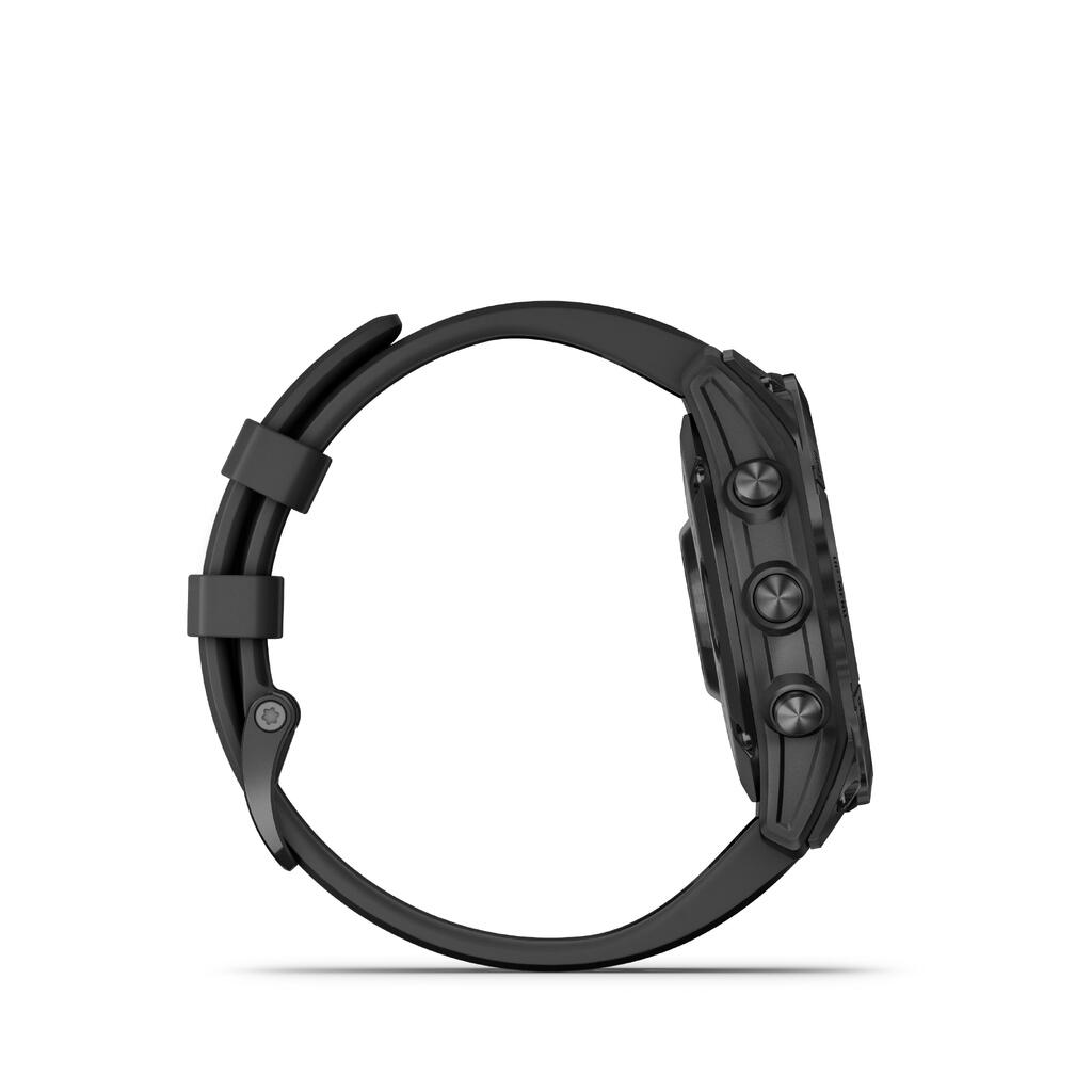 Smart hodinky s GPS Garmin Fenix 7 Solar strieborno-sivé