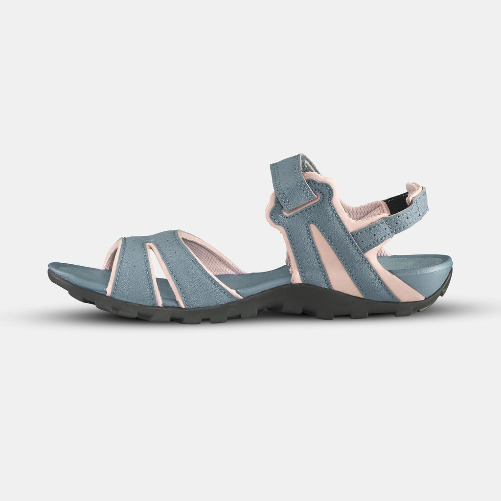 Trekkingsandalen Naturwandern NH100 Damen grau/blau 