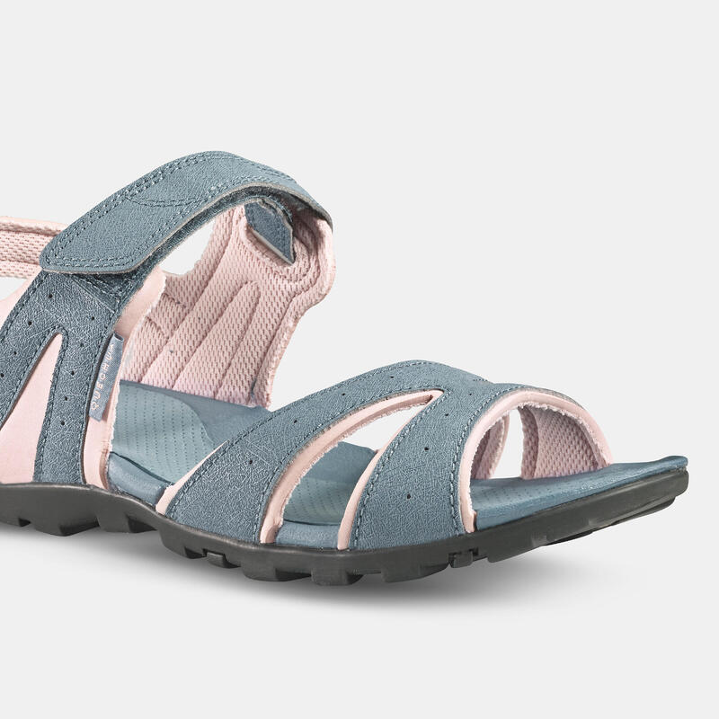DREAM PAIRS Wandelsandalen voor dames, avontuurlijke zomersportschoenen, outdoor, Zwart/Licht Grijs, 10