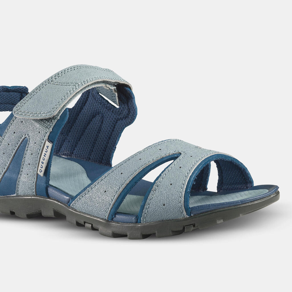 Trekkingsandalen Naturwandern NH100 Damen grau/blau 