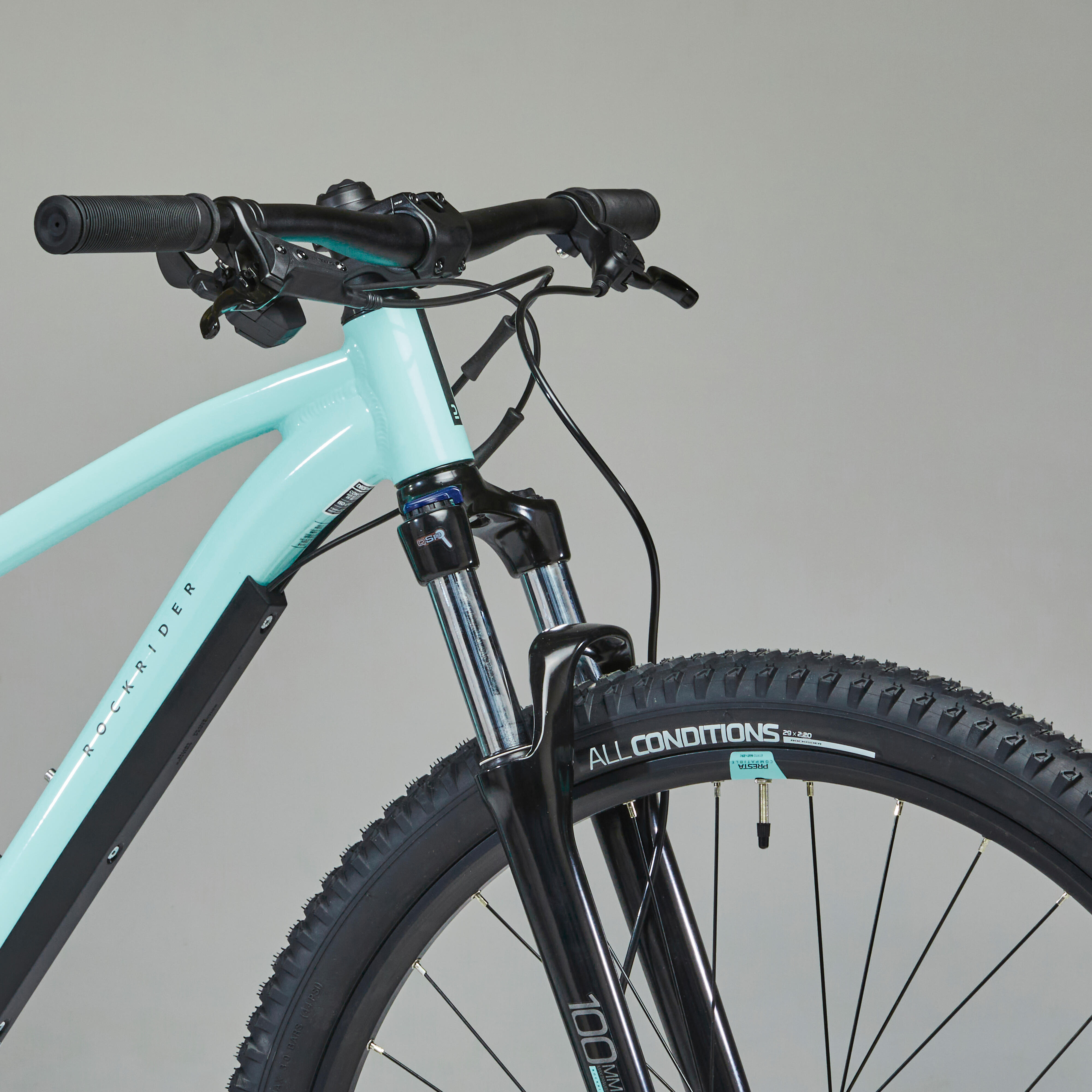 Women's 29" Touring Mountain Bike - Explore 520 Pale Green - ROCKRIDER