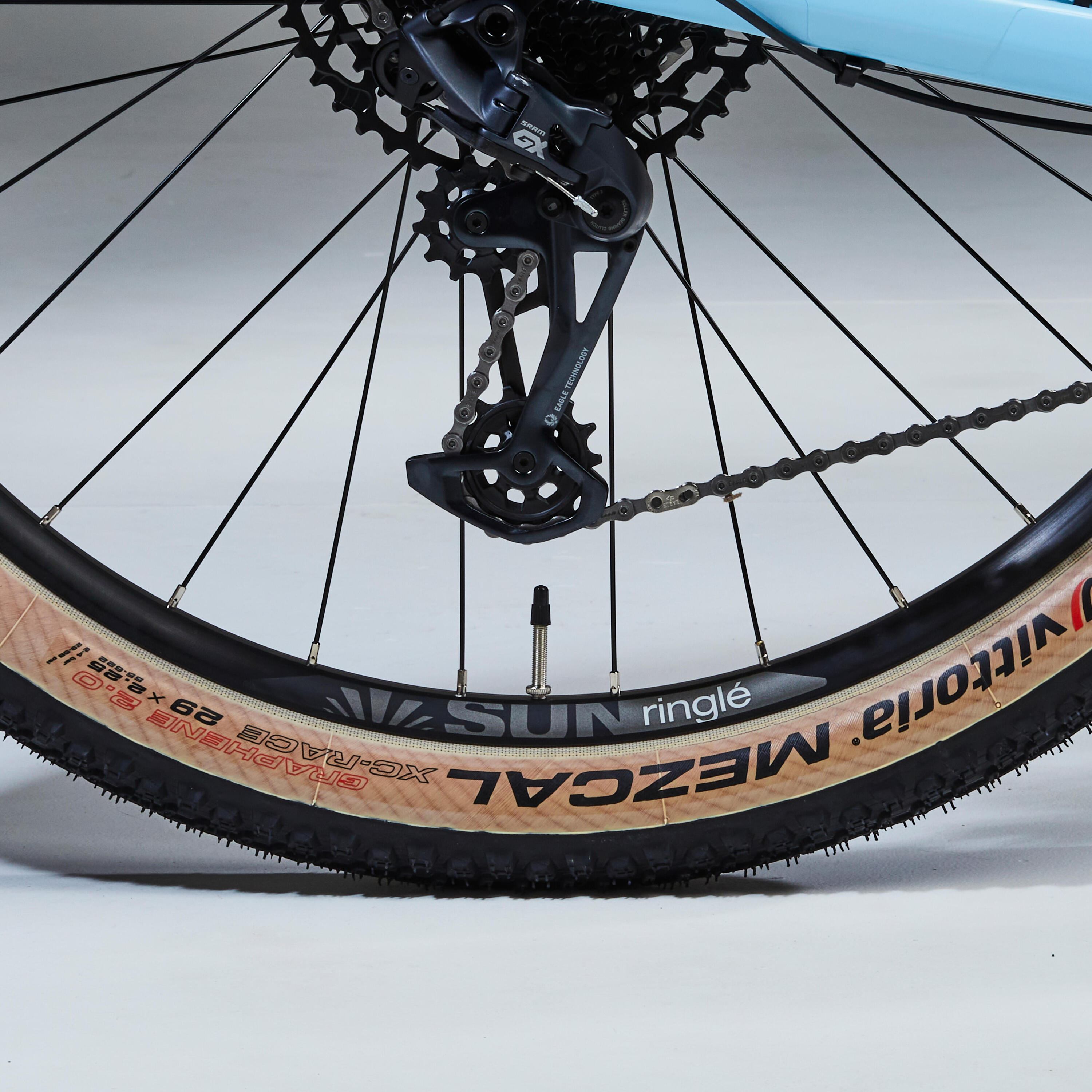 Bicicleta de montaña 29" carbono Rockrider Race 740 azul
NX/GX Eagle 10/14