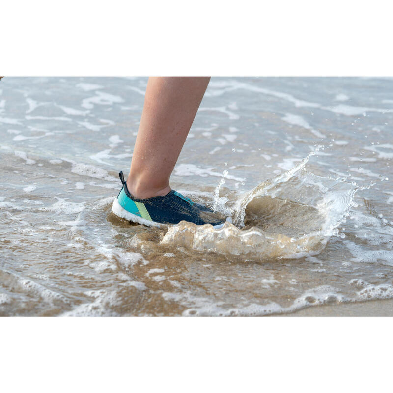 Chaussures aquatiques élastiques Enfant - Aquashoes 120 Lagune