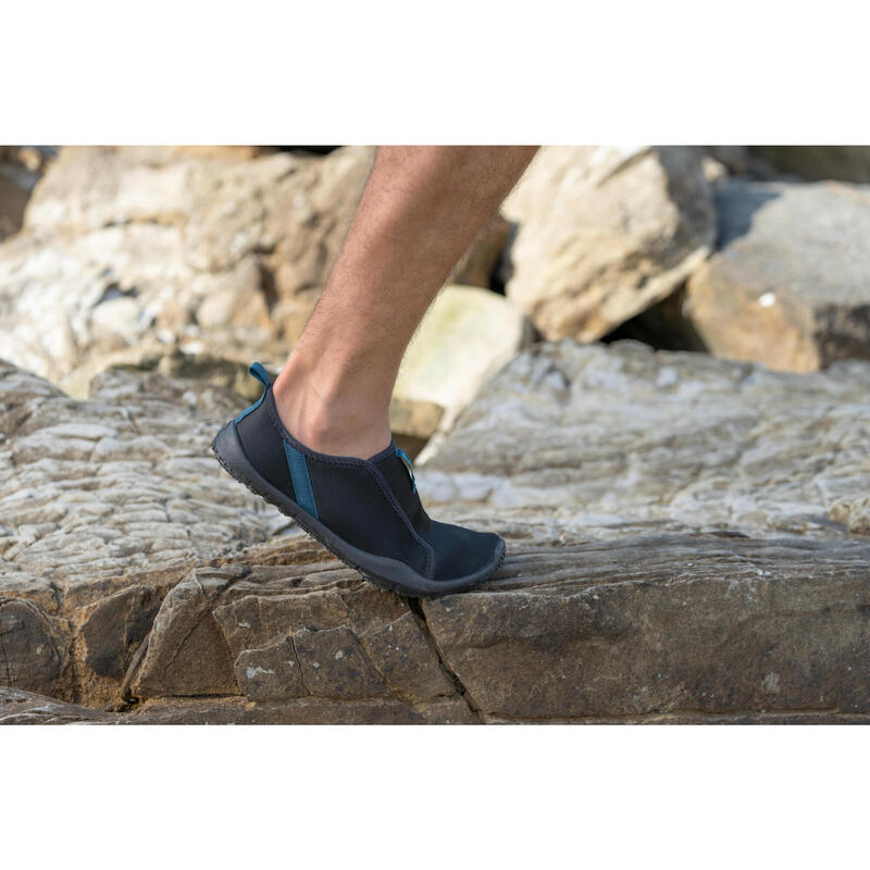 Calçado aquático elástico Aquashoes 120 Adulto Preto