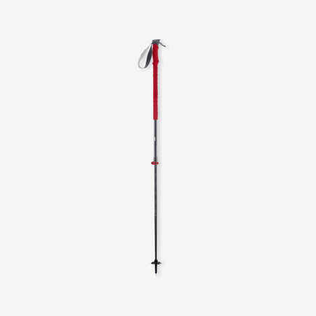 Bastón de trekking para adultos Forclaz MT500 1 unidad rojo