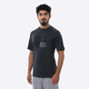 Men Cricket T-Shirt Quick Dry CT 500 Grey