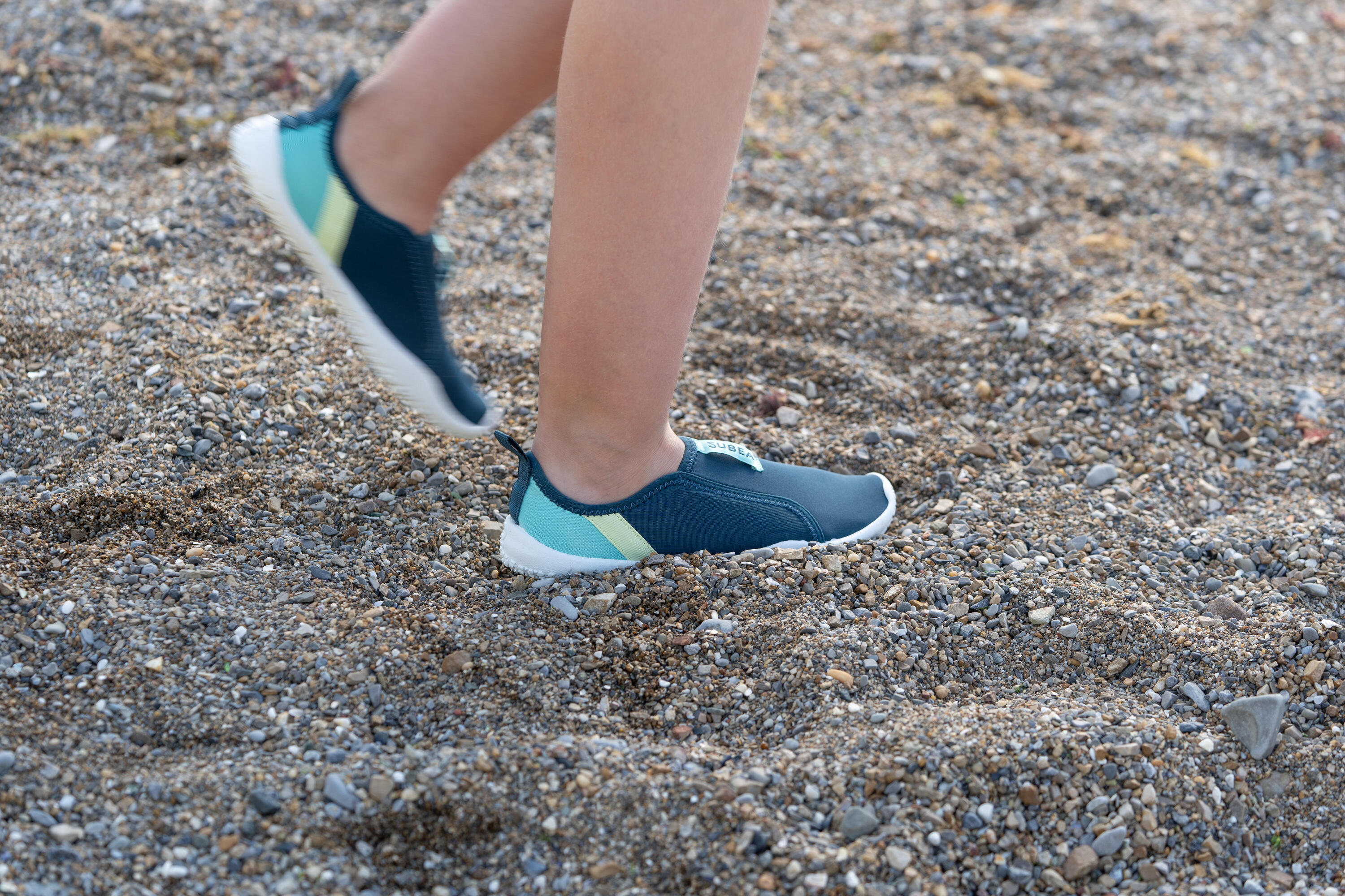 Chaussures aquatiques élastiques Enfant - Aquashoes 120 Lagune 12/18