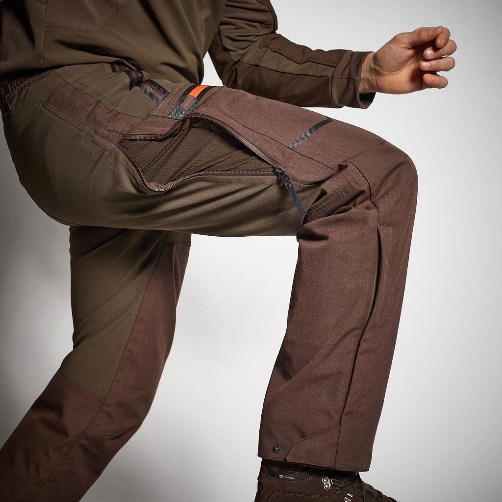 Nohavice Ultra Renfort 920 zo spevneného materiálu hnedé