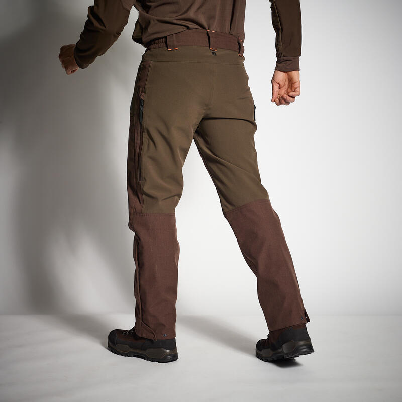 Pantalón Caza Solognac 920 Hombre Marrón Ultrarreforzado Impermeable Resistente