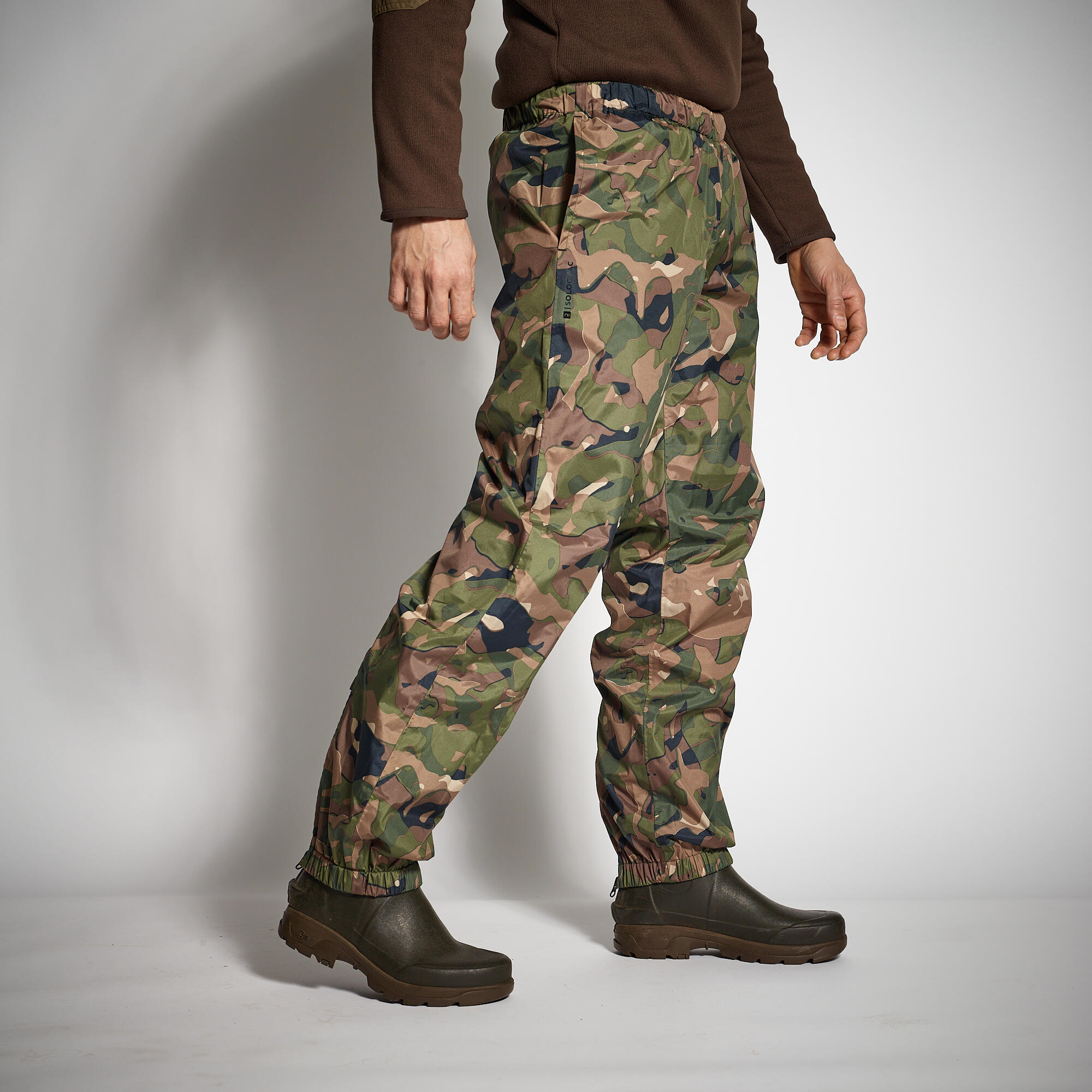 Country Sport Light And Waterproof Overtrousers Camo 100 5/7