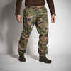 HUNTING LIGHT AND WATERPROOF OVERTROUSERS CAMO 100