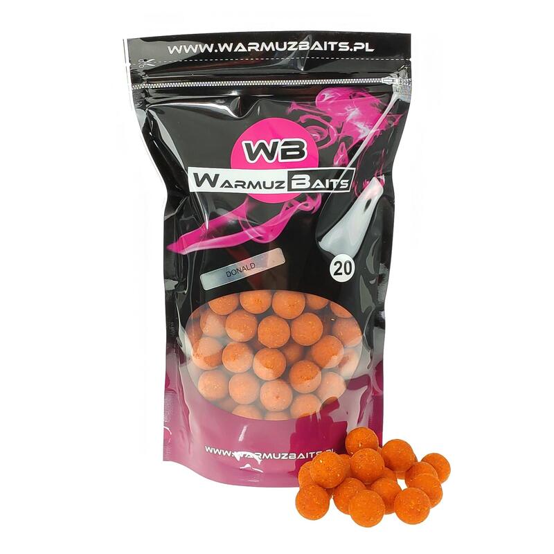 Kulki proteinowe zanętowe WARMUZ BAITS 900 gram 20 mm Truskawka krem