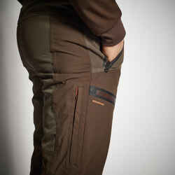 HUNTING WATERPROOF TROUSERS RENFORT 900 - BROWN