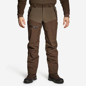 Pantalón De Caza Hombre Solognac 900 Impermeable Reforzado Marrón
