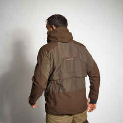 HUNTING WATERPROOF REINFORCED JACKET 900 BROWN - WOODCOCK