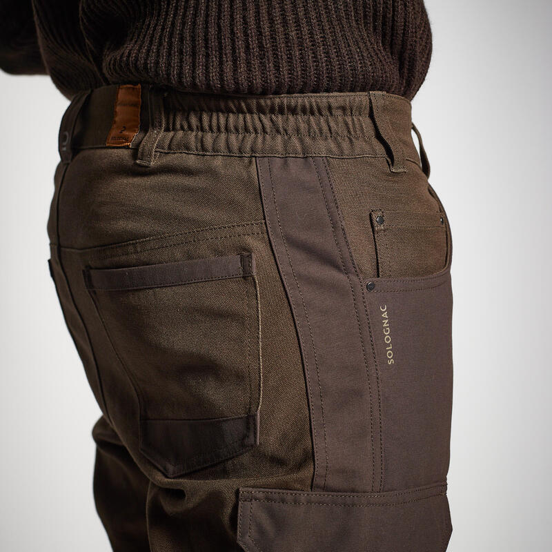 Pantalón De Caza Hombre Solognac 500 Worker Resistente Marrón