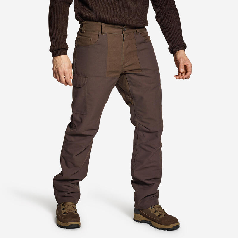 Pantalón De Caza Hombre Solognac 500 Worker Resistente Marrón