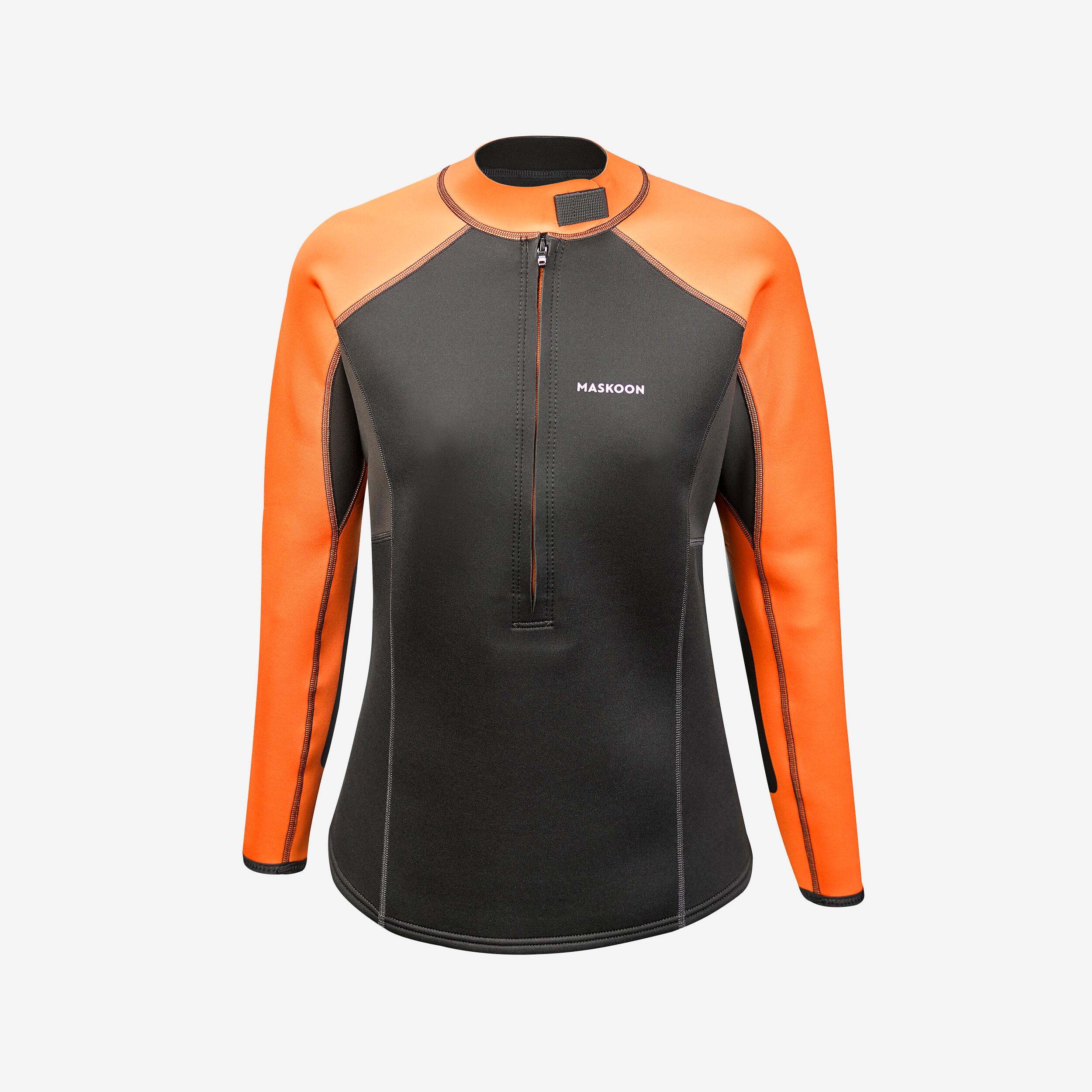 Top in neoprene 2/3 mm con mezza zip per il canyoning