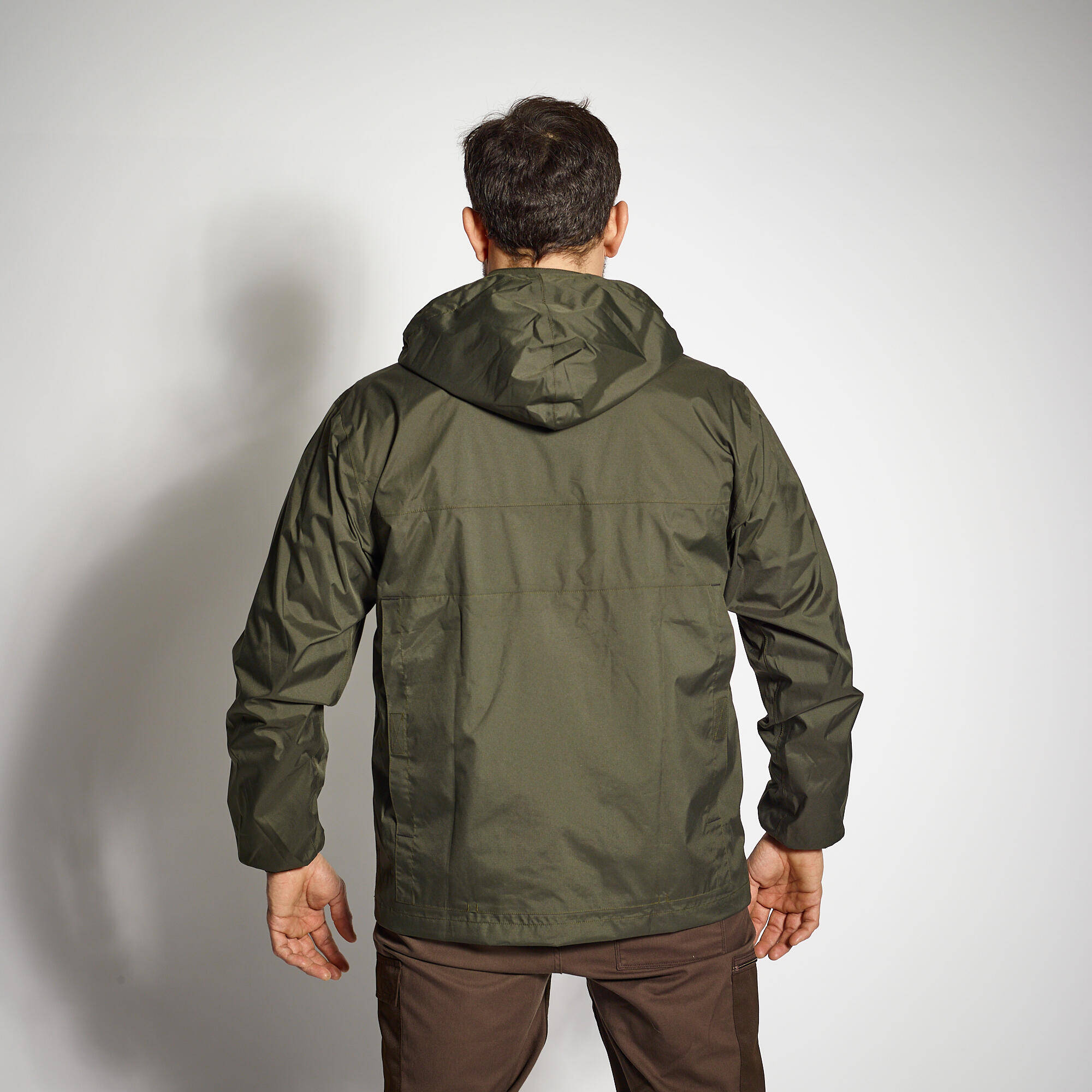 HUNTING JACKET 100 WATERPROOF GREEN -  2